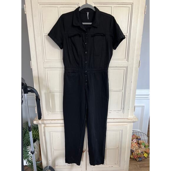 YFB Young Fabulous & Broke size medium black jumpsuit casual - Picture 1 of 5